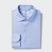 Men's Super Non-Iron Slim-Fit Shirt (Semi-Wide Collar) with Shape-Retaining | Light Blue | XS | UNIQLO US