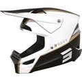 Shot Furious Heritage Motocross Helm, schwarz-weiss, Größe S