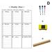 Erasable Calendar for Fridge Magnetic Whiteboard Calendars Monthly/Weekly Planner Weekly Organizer Daily Notepad D