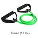 Equipment Health Care Home Gym Workout Elastic Resistance Bands Strength Training Yoga Pull Rope Fitness GREEN (15 LBS) BUY 1 PC