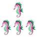 Homemaxs 4pcs Metal Seahorse Wall Decor Seahorse Wall Decor Metal Wall Art Sculpture Wall Hanging Decoration