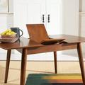 SAFAVIEH Varda Manual Extension Dining Table Walnut