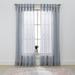 Better Homes & Gardens Tonal Windowpane Sheer 108 Single Curtain Panel Soft Silver Recycled Polyester