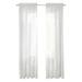 Window White Sheer Curtains 90 Inches Long 2 Panels Sheer White Curtains Clear Curtains Basic Rod Pocket Panel