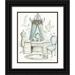 Tre Sorelle Studios 26x32 Black Ornate Wood Framed with Double Matting Museum Art Print Titled - French Dressing Room I