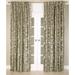 India s Heritage Green Cotton Velvet Printed Curtain Panel Lined with Rod Pocket Single Curtain Panel 52 W x 108 L Green