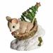 Charming Tails Sledding Mouse Figurine #135565