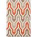 Mark&Day Wool Area Rugs 2x3 Earle Modern Orange Taupe Area Rug (2 x 3 )