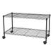 SamyoHome 35 W x 17.7 D x 19 H Storage Rack 2-Tier Wire Shelving Storage Organizer for Garage Kitchen Black