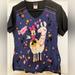 Disney Tops | Disney Minnie Mouse Scrub Top | Color: Black/Blue | Size: M