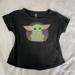 Disney Tops | Baby Yoda (Grogu) Charcoal Disney T-Shirt | Color: Gray/Green | Size: 2x