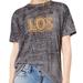 Free People Tops | Free People We The Free Womans Burnout Graphic T Shirt Top Gray Los Angeles | Color: Gray | Size: Xs