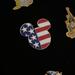 Disney Accessories | Disney Parks Patriotic American Flag Mickey Mouse Ear Pin | Color: Silver | Size: Os