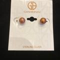 Giani Bernini Jewelry | Giani Bernini Brown Stud Pearl Type Earrings. New Without Tags. | Color: Brown | Size: Os