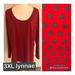 Lularoe Tops | Lularoe Lynnae Long Sleeve Top 3xl | Color: Blue/Red | Size: 3x