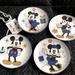 Disney Dining | Disney Set Of Four Assorted Appetizer Plates With Hanukkah Theme | Color: Blue | Size: Os