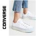 Converse Shoes | Converse Chuck Taylor All Star Lift Glossy Midsole Ox Sneakers, 6 | Color: Blue/White | Size: 6