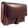 Shalimar Jumbo Posttasche Leder Messenger Bag/Lehrertasche v, Colour:Brown