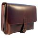 Shalimar Jumbo Posttasche Leder Messenger Bag/Lehrertasche v, Colour:Brown