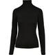 Longsleeve URBAN CLASSICS "Damen Ladies Basic Turtleneck L/S" Gr. XXL, schwarz (black) Damen Shirts Jersey