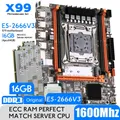 Carte mère Onio X99 Kit Combo CPU 4X4 go (16 go) de mémoire DDR3 2666 MHz processeur XEON E5 2011