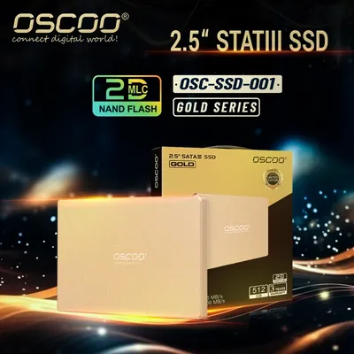 OSCOO-Disque dur interne SSD 2.5 SATA3 512 Go avec flash MLC Nand