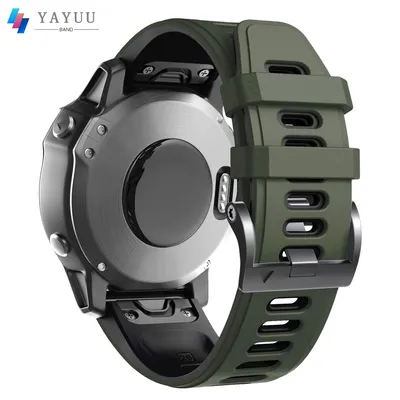 YAYUU – bracelet de montre en Silicone pour Fenix 6X Pro pour Garmin Fenix 7X/Fenix 6X/Fenix 5X