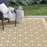 White Rectangle 8' x 11' Indoor/Outdoor Area Rug - Safavieh Alessa Beige Indoor/Outdoor Area Rug | Wayfair CY7810-97A21-8