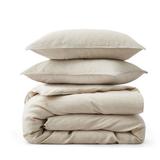 Joss & Main Boseman 100% Linen Duvet Reversible Duvet Cover Set Linen in White | King Duvet Cover + 2 King Pillowcases | Wayfair