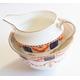 Colclough Bone China European Imari Style Sugar Bowl and Creamer Set, Vintage Teatime, Antique teacups