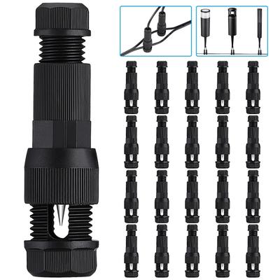 Low Voltage Wire Connectors, Fastlock Wire Connectors, Black - 20PACK