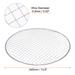 5pcs Round BBQ Grill Net 13.6" Dia Galvanized Iron Barbecue Mesh Mat for Baking