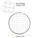 10pcs Round BBQ Grill Net 5.5" Dia Galvanized Iron Barbecue Mesh Mat for Baking