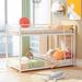 Low Bunk Bed Twin over Twin Metal Bunk Bed with Ladder