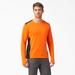 Dickies Men's Temp-Iq® 365 Long Sleeve Pocket T-Shirt - Neon Orange Size M (SL620)