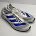 Adidas Shoes | Adidas Adizero Xc Sprint Shoe Men's Track Field Eg8456 White Size 12 | Color: Blue/White | Size: 12