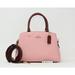 Coach Bags | Coach Lillie Mini Carryall Powder Pink & Wine Leather Crossbody Cf394 Nwt $398 | Color: Pink/Red | Size: Mini