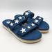 Vans Shoes | New Womens Vans Cayucas Sea Blue Marshmallow Star Ultracush Platform Sandals | Color: Blue/White | Size: Various