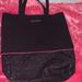 Victoria's Secret Bags | Black Victoria Secret Bag | Color: Black/Pink | Size: Os