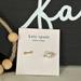 Kate Spade Jewelry | Kate Spade Gold Crystal Faux Pearl Arrow Earrings | Color: Gold/White | Size: Os
