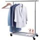 MISSLO Short Clothing Racks for Hanging Clothes with Bottom Shelves and Wheels Heavy Duty Rolling Clothes Rack Kids Clothing Rack for Adult Coat, Closet, Wardrobe