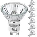 50W GU10 Halogen Light Bulb, 120 Volt/50 Watt / 500 Lumens/MR16 Dimmable Light Bulbs,Warm White, Energy Saving High Efficiency Halogen Indoor Flood Light Bulbs,Long Lasting Lifespan,6-Pack