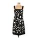 R&K Originals Casual Dress - Mini Square Sleeveless: Black Print Dresses - Women's Size 10
