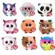 Ty-Beanie Big Eyes Gizmo The Rainbow Cat Stuffed Pea Bubble Ball Series Animal Collection Girl
