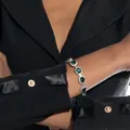 Stonefans-Bracelet en cristal vert pour femme bracelet carré glacé cadeau de bijoux en biscuits