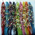 Lot de 120 bracelets tressés faits à la main style bohème brésiliens coquillage perles cordon