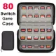 Boîte de rangement pour jeux Nintendo Switch Lite 80 jeux NS Oled jeux PS Vita cartes SD