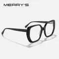 MERRYS-Lunettes de vue en acétate pour femmes montures rétro monture optique carrée
