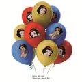 Ballons à hélium en Latex blanc neige 12 pièces rouge bleu jaune décorations de fête
