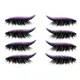 Lot de 4 paires d'autocollants pour les cils facile à enlever en plastique maquillage Halloween